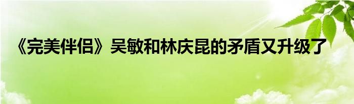 《完美伴侣》吴敏和林庆昆的矛盾又升级了