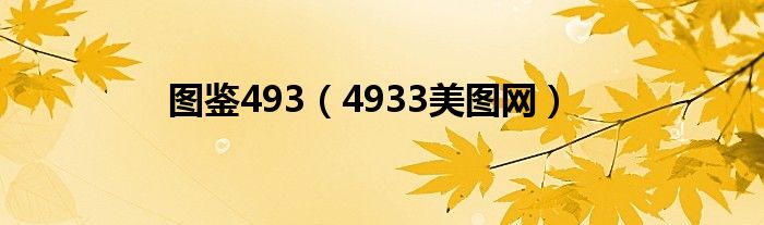 图鉴493（4933美图网）