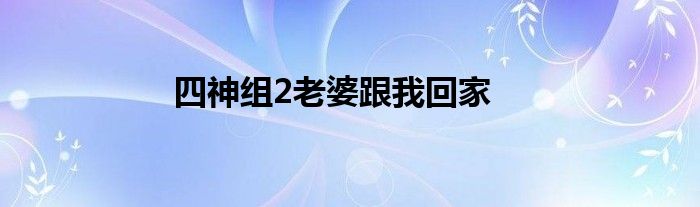 四神组2老婆跟我回家