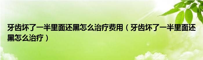 牙齿坏了一半里面还黑怎么治疗费用（牙齿坏了一半里面还黑怎么治疗）